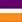 Purple white and orange stripes