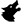 Black werewolf silhouette