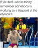 Lifeguard at the Olympics.GIF