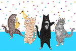 dancing cats.gif