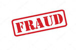 FRAUD Rubber Stamp vector over a white ...
