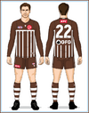 01-Port-Adelaide-Uniform-Jason1 Home long Brown ruck socks with 3 white stripes Brown long sle...png