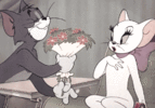 Tom - Bouquet with Mouse.gif