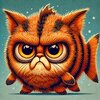 DALL·E 2025-02-25 10.54.42 - A cartoon fish with an orange, fur-like texture resembling a cat....jpg