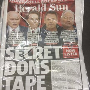A photo of a newspaper
