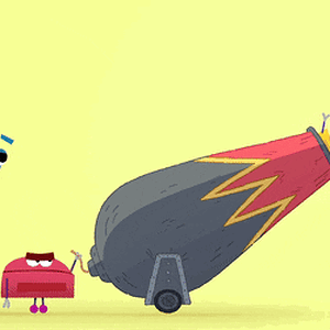 fired out of a cannon.gif