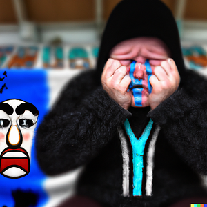 DALL·E 2023-01-01 19.20.56 - Create a picture of a crying Port Adelaide AFL supporter.  The su...png